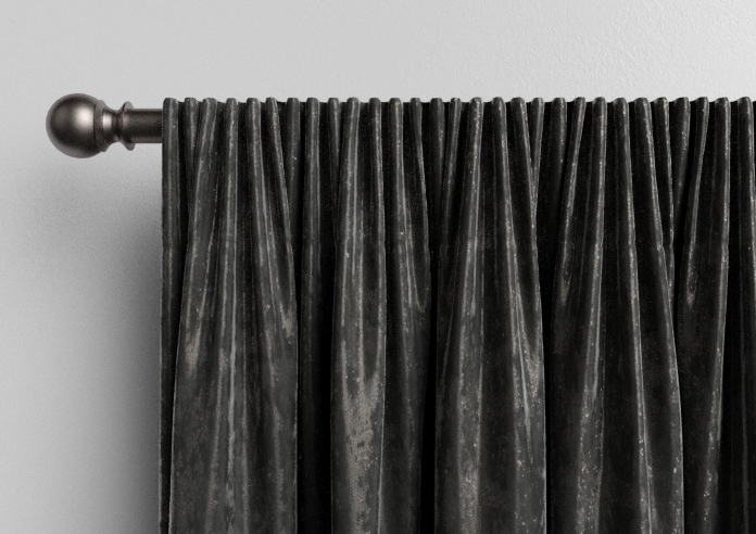 Crushed Velvet, Steel - Made to Measure Curtains - Image 9